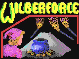 The Sorcerer's Apprentice title screen for Commodore 64